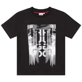 HUGO T-Shirt w/Logo Graphic _Black G25107-09B