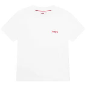 HUGO T-Shirt w/Logo _White G25104-10P