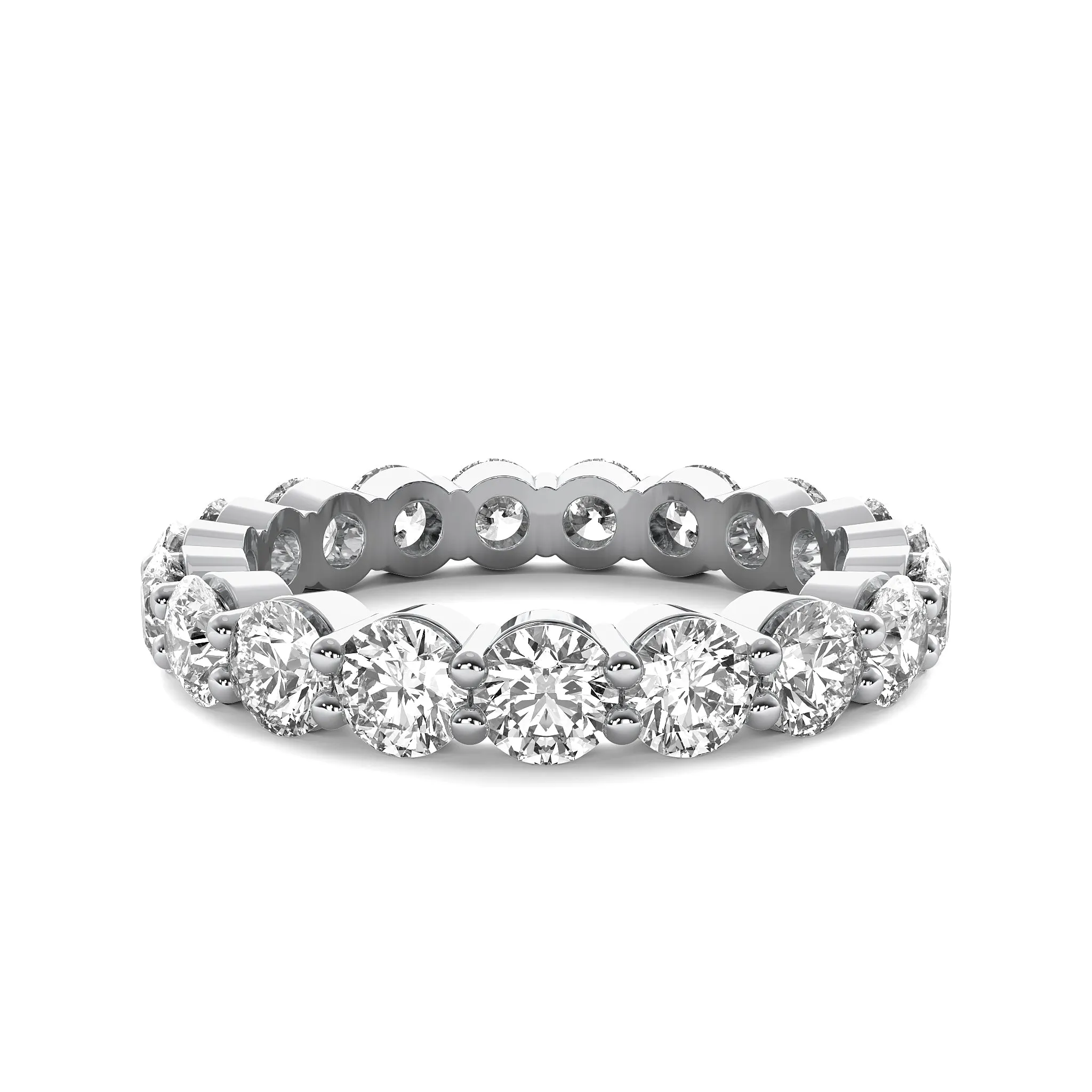 Lab Grown Diamond 14k Eternity Bands (This listing is for illustrative purposes only).