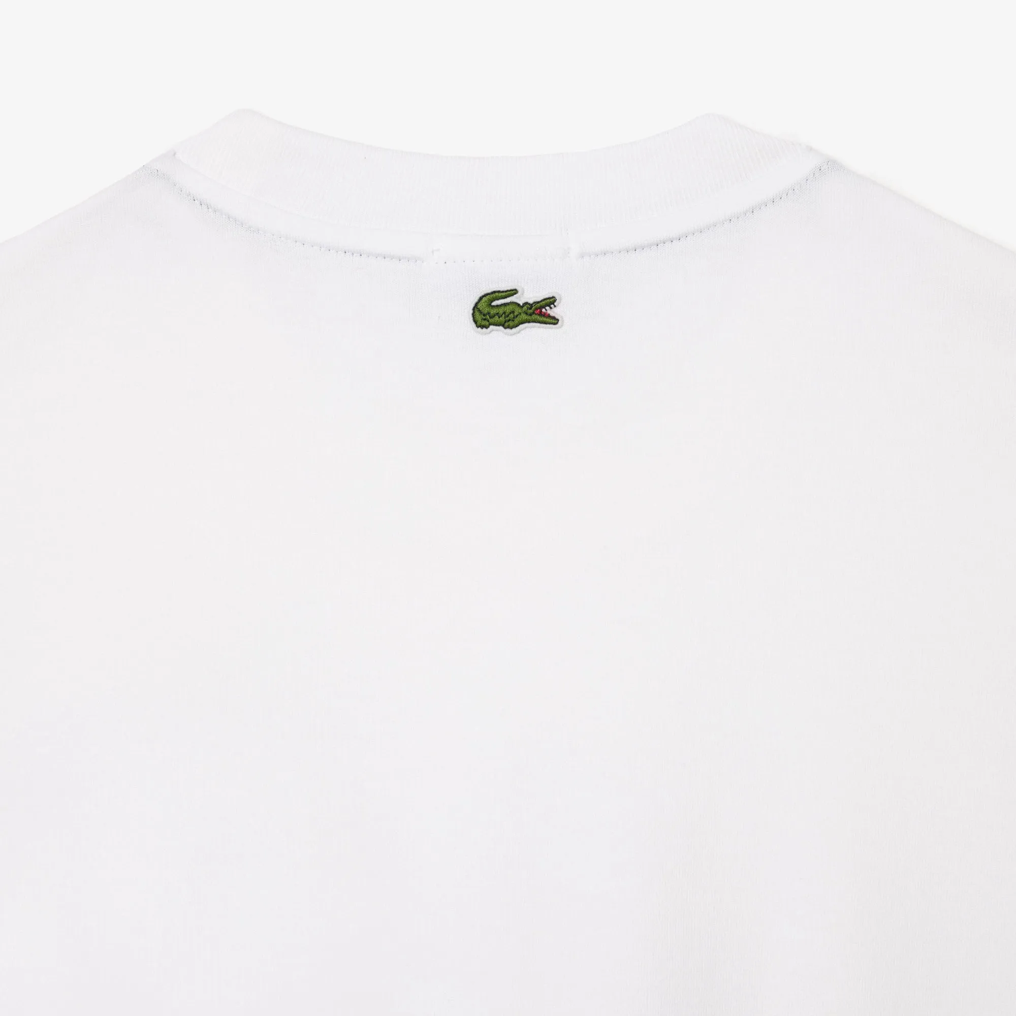 LACOSTE Unisex Loose Fit Large Crocodile Organic Cotton T-Shirt