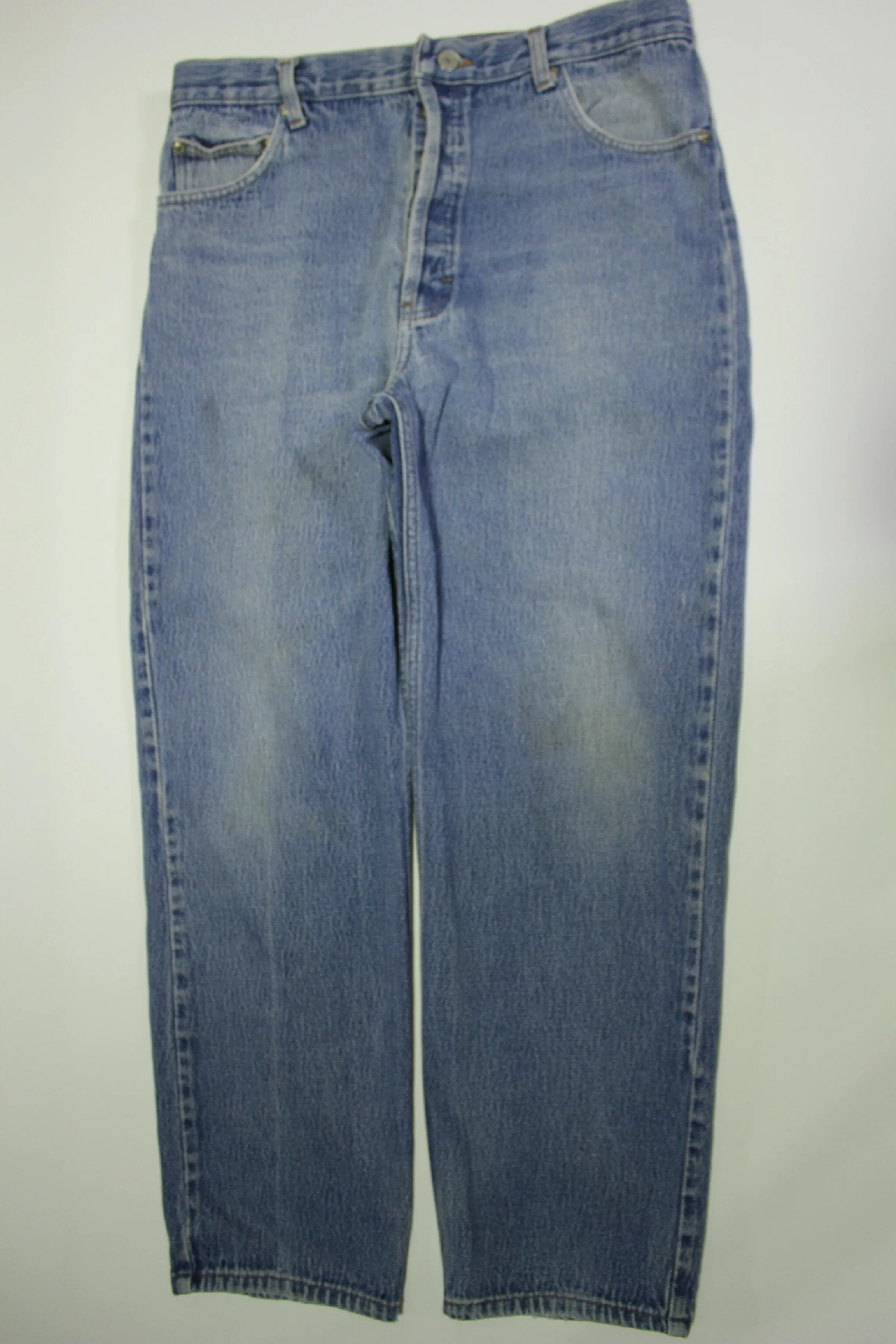 Levis Vintage 90's 501XX Made in USA Button Fly Bitchin' Blue Denim Jeans