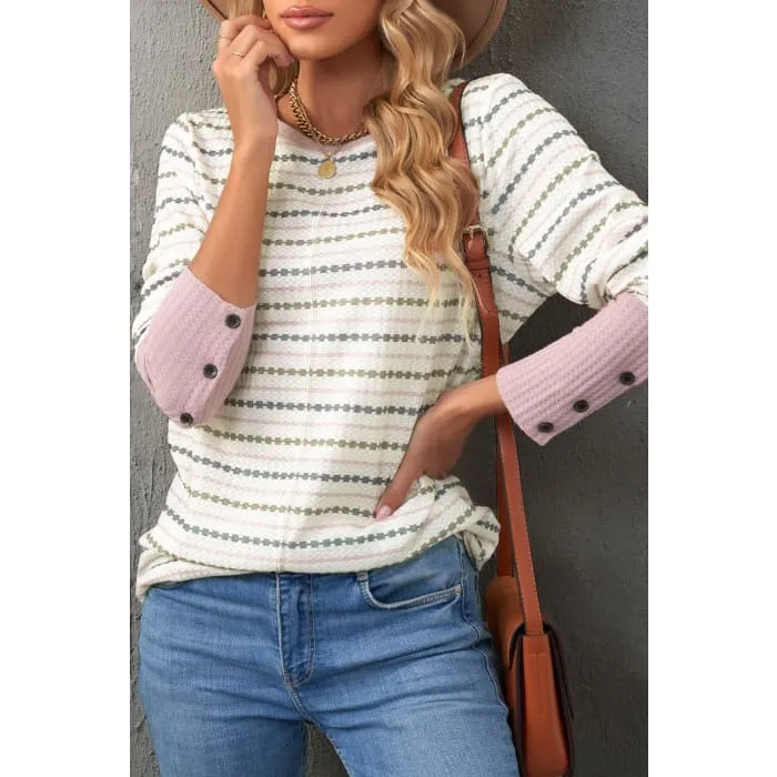 Lightweight Waffle Knit Top