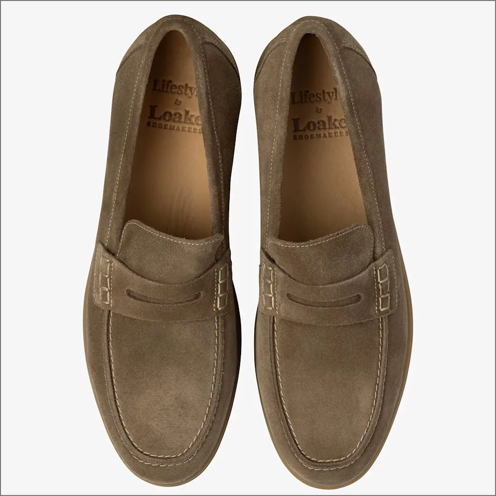 Loake Lucca Flint Suede Loafer*