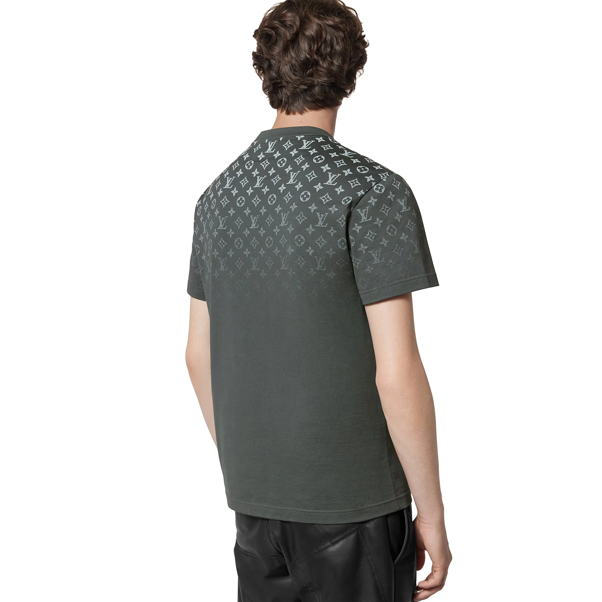 Louis Vuitton LV Monogram Gradient Cotton Grey T Shirt