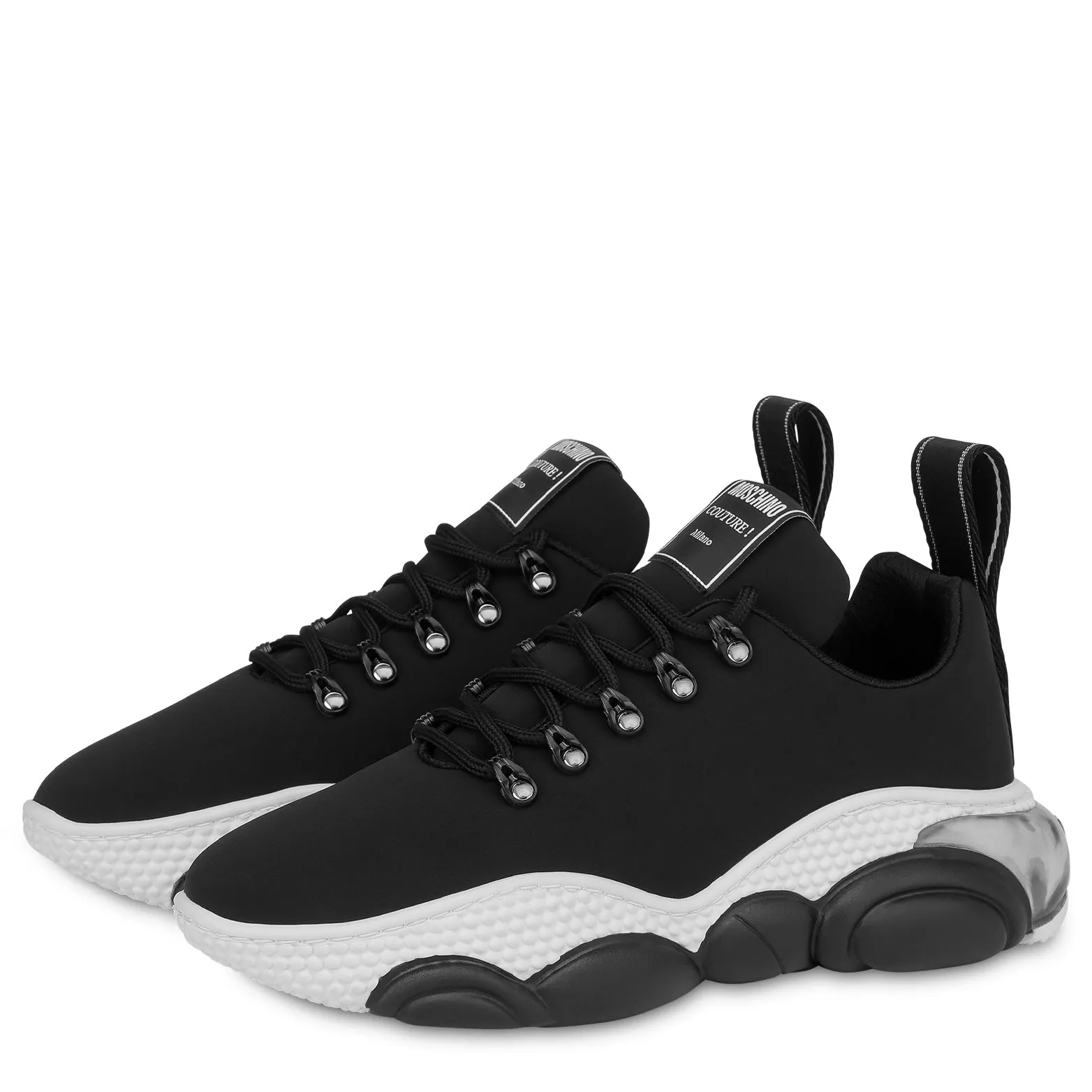 Lycra Bubble Teddy Sneaker In Black