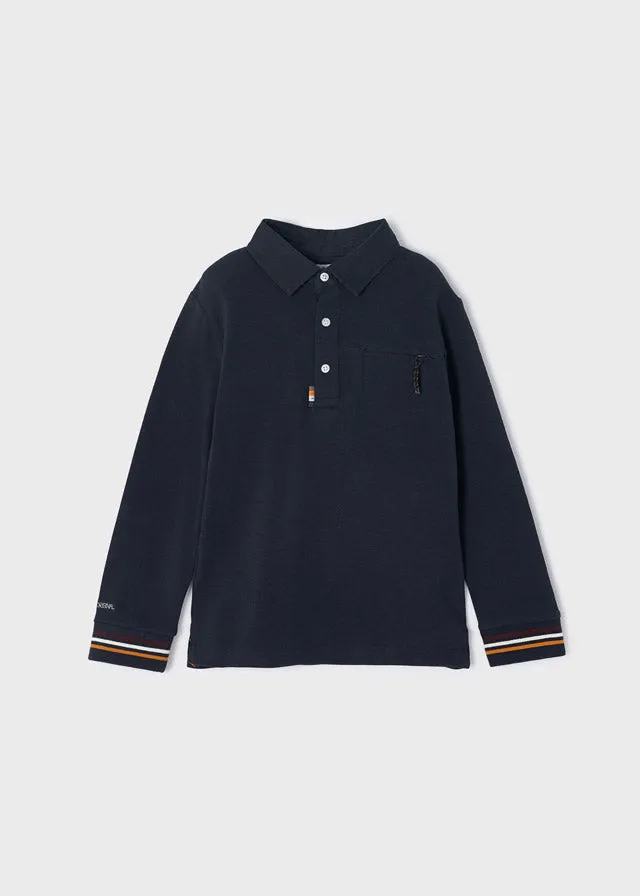 Mayoral Mini L/S Polo _Navy 4175-53