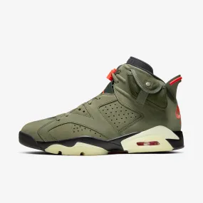 (Men's) Air Jordan 6 Retro SP x Travis Scott 'Cactus Jack Medium Olive' (2019) CN1084-200