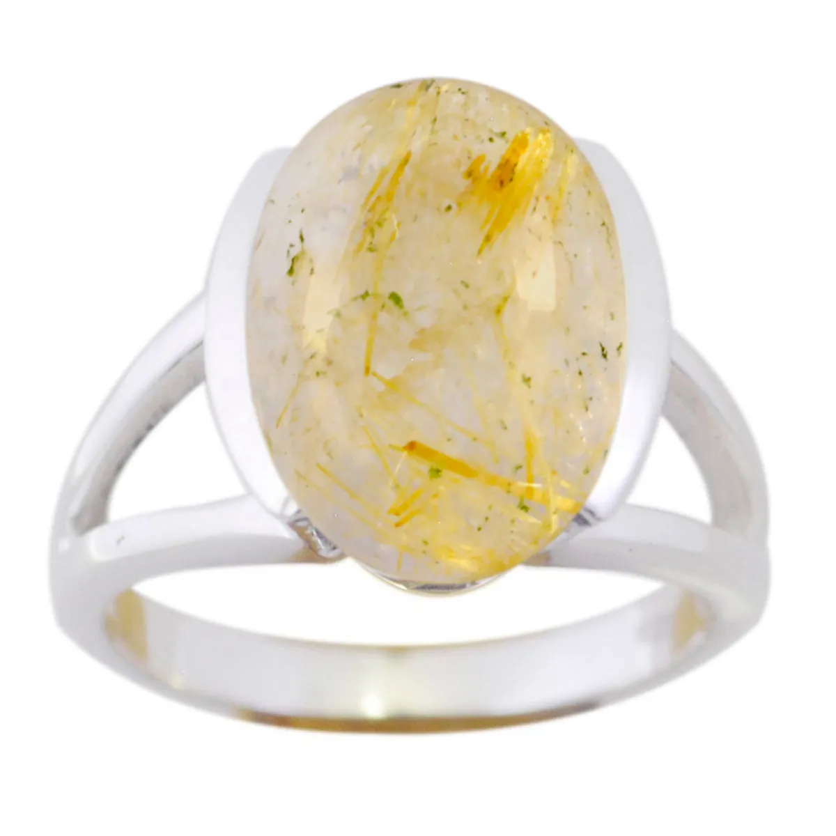 Mesmeric Stone Rutile Quartz Solid Silver Ring Jewelry Design Software