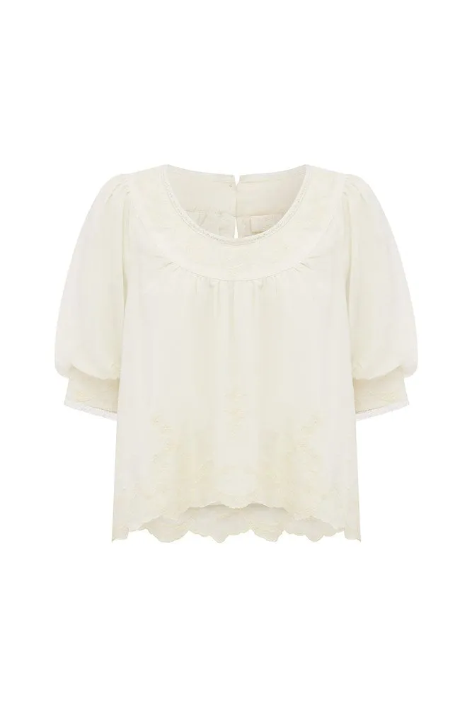 MYLAH TOP - CREAM