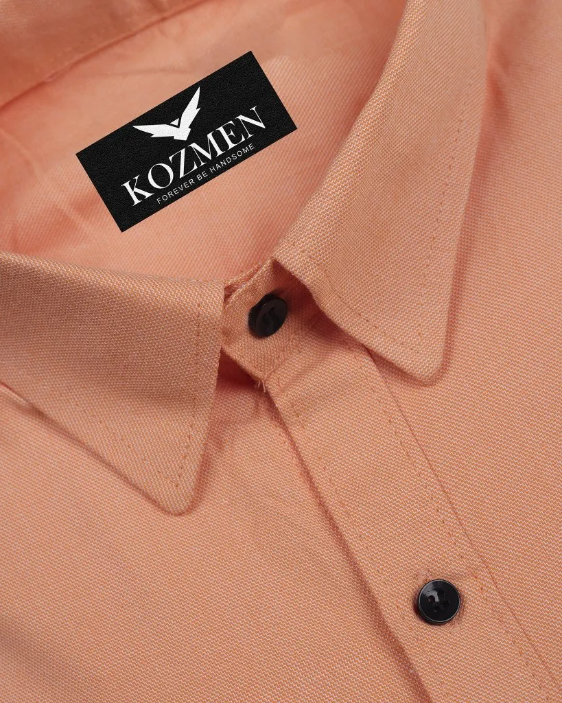 Orange Super Soft Premium Giza Cotton Shirt