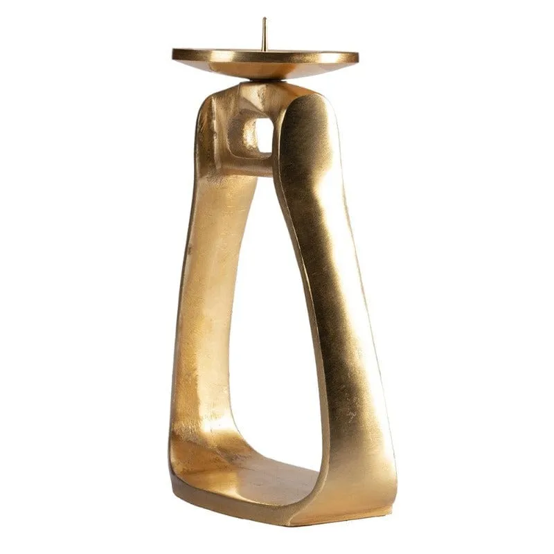 Oxbow Candle Holder Brass (GFT1218)