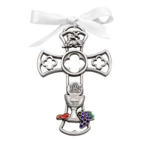 Pewter First Communion Cross (Chalice)