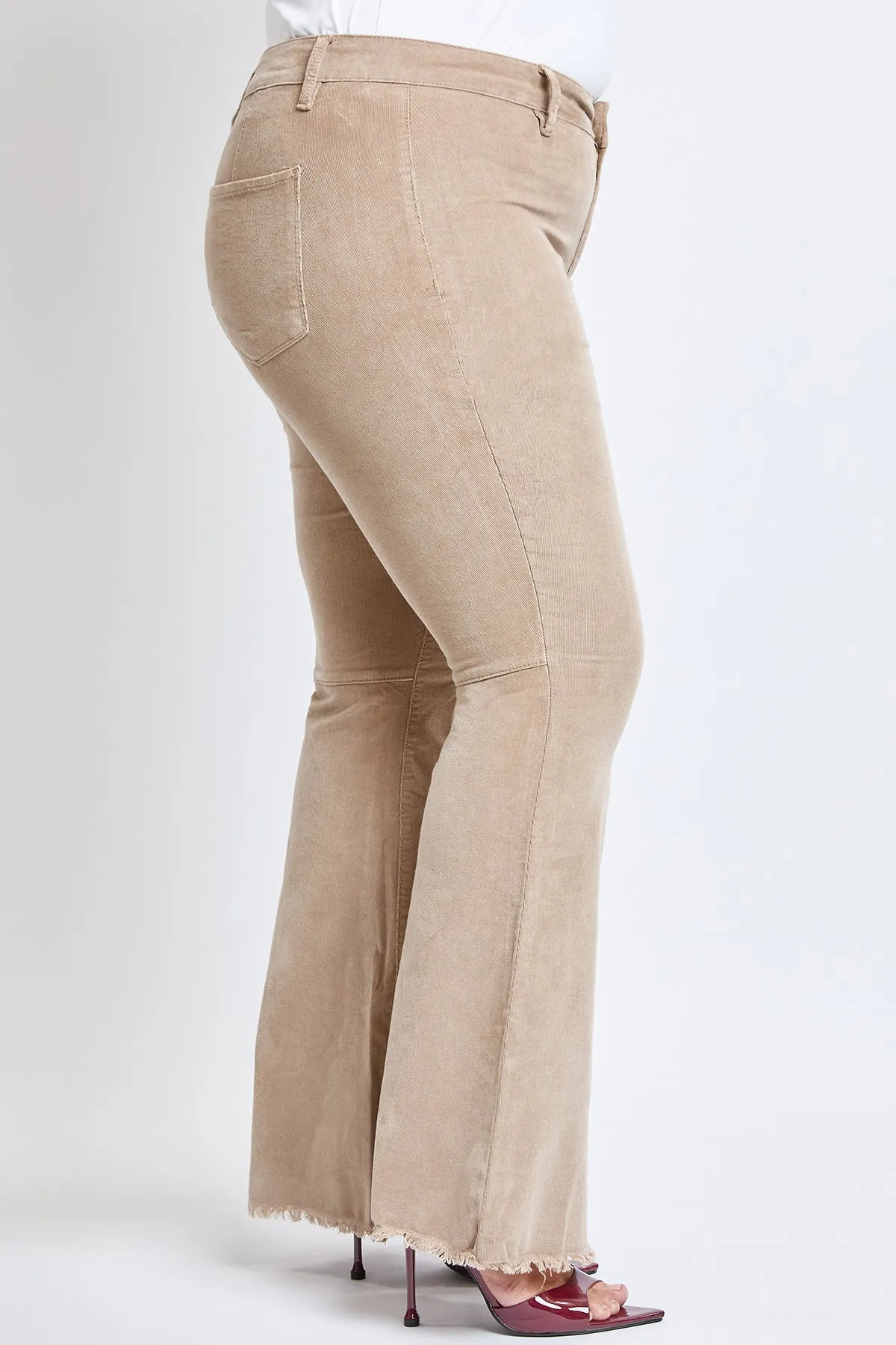 Plus Size Women's Corduroy Flare Pants