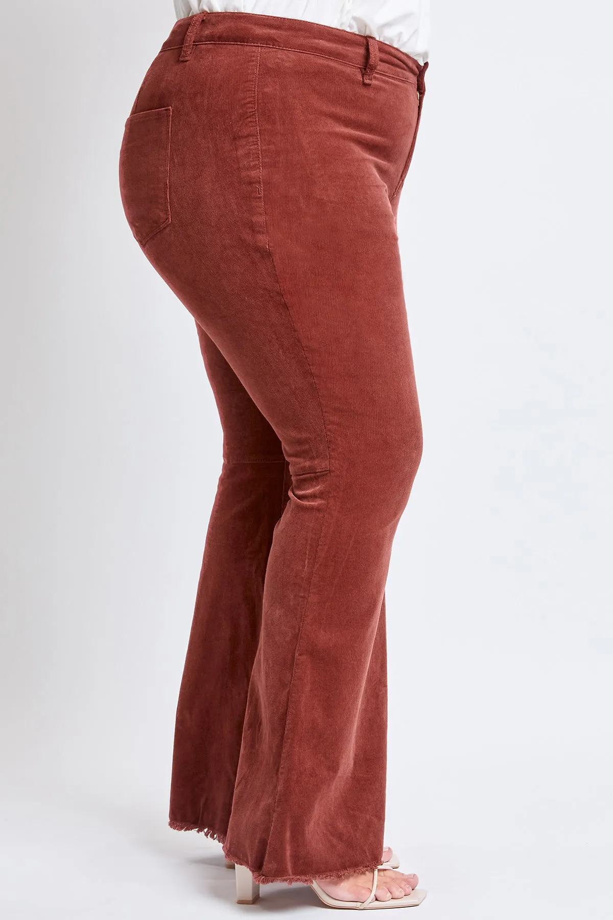 Plus Size Women's Corduroy Flare Pants