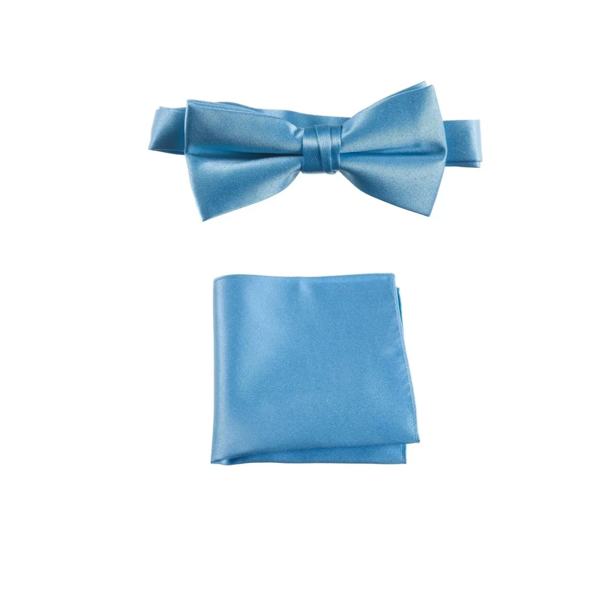 Pre-tied Bow Tie and Pocket Square Handkerchief Sets