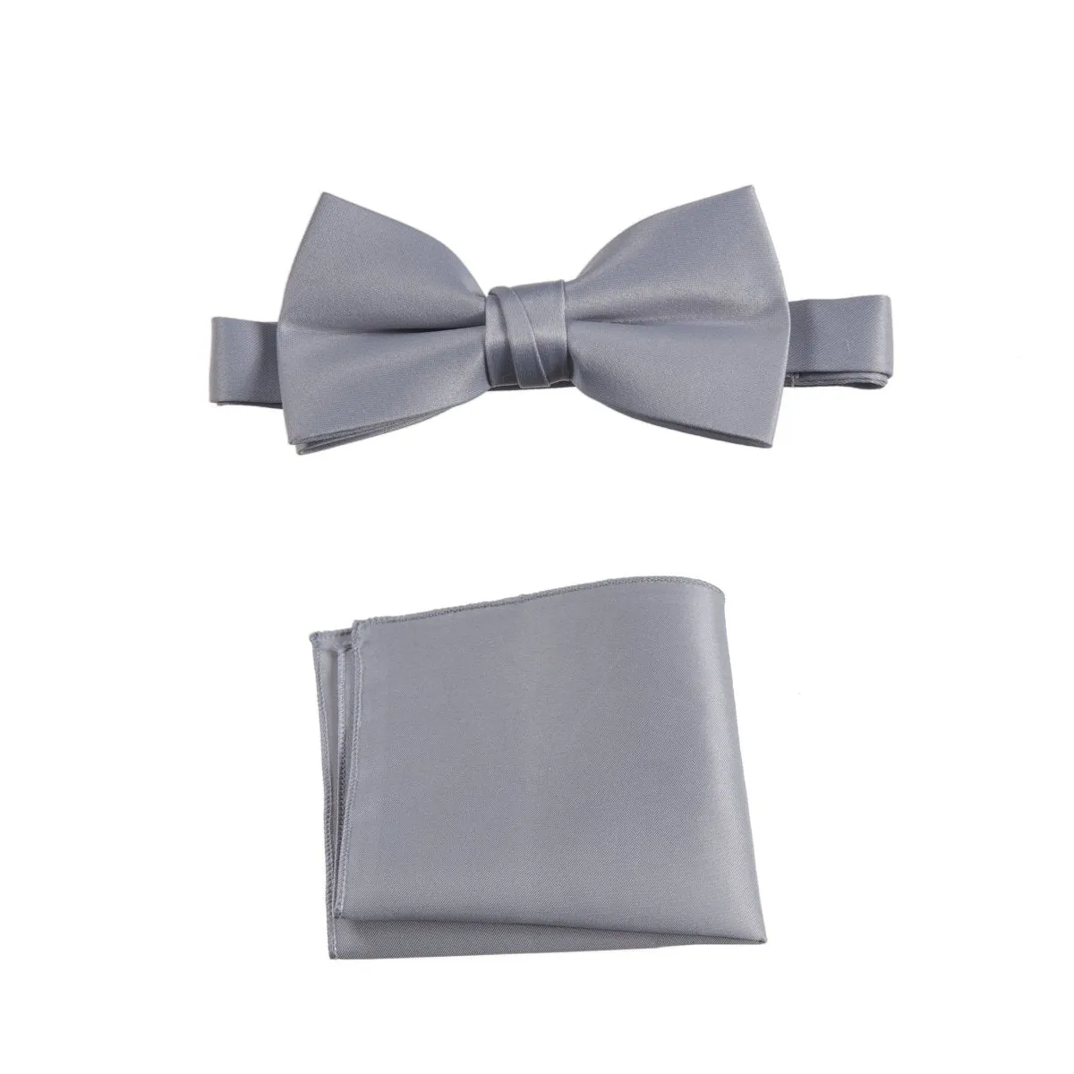 Pre-tied Bow Tie and Pocket Square Handkerchief Sets