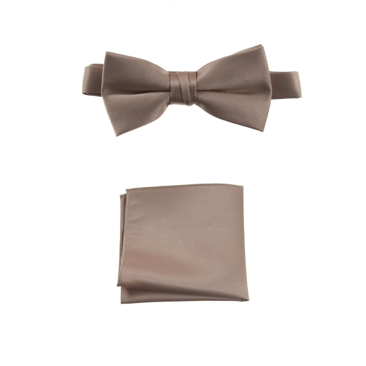 Pre-tied Bow Tie and Pocket Square Handkerchief Sets