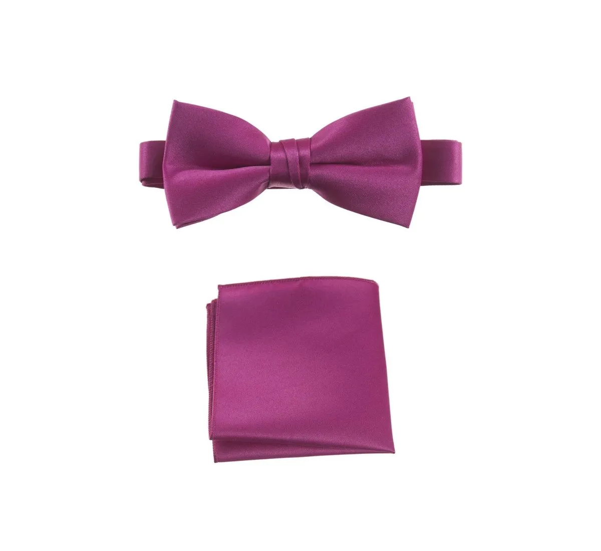 Pre-tied Bow Tie and Pocket Square Handkerchief Sets