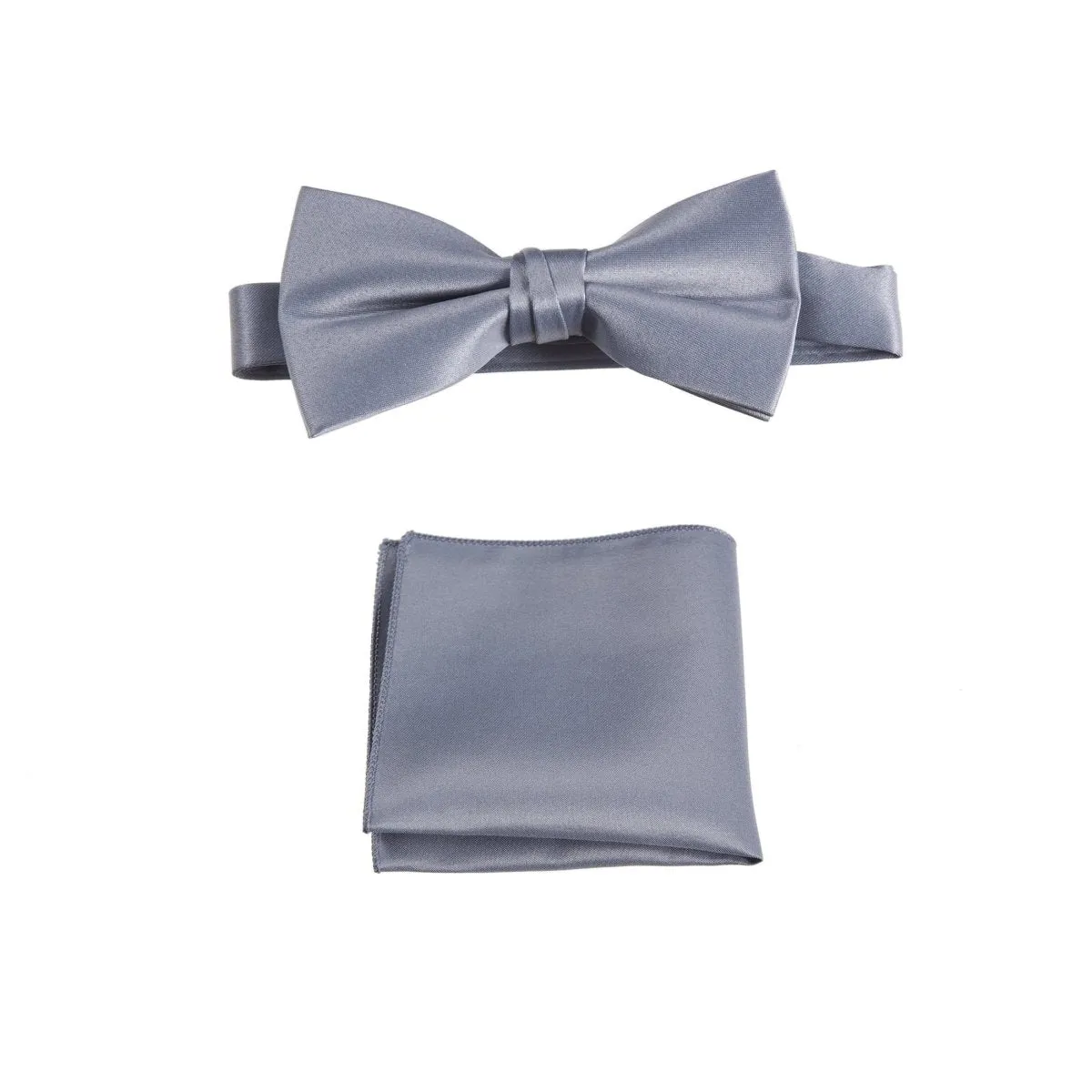 Pre-tied Bow Tie and Pocket Square Handkerchief Sets