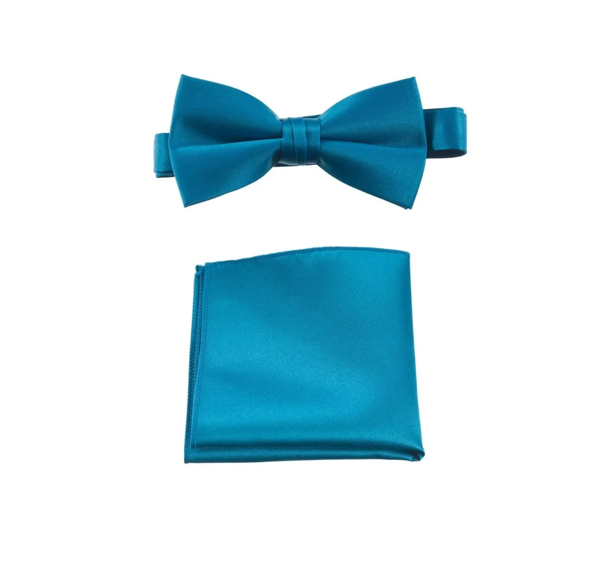 Pre-tied Bow Tie and Pocket Square Handkerchief Sets