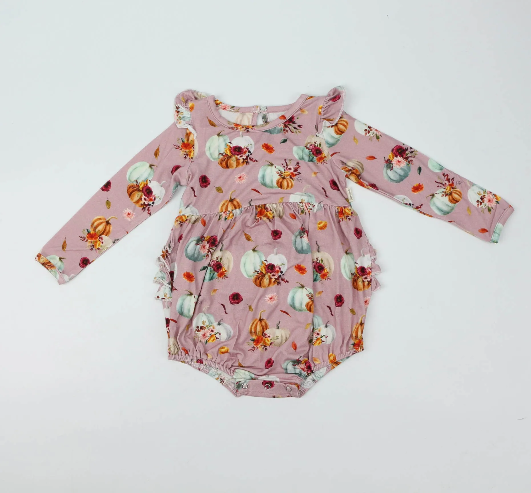 Pretty Gourdgeous Pumpkins Bubble Romper