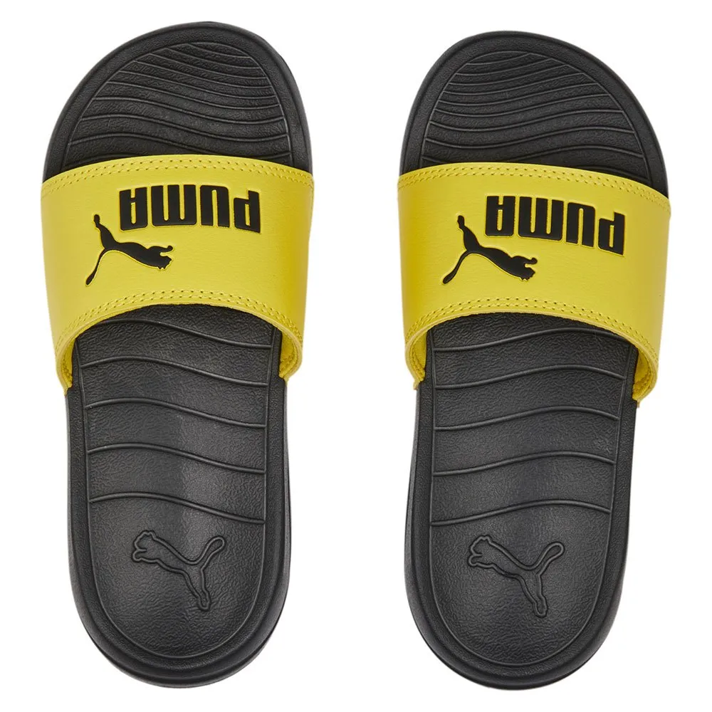 Puma children's beach slipper Popcat 20 PS 372313-26 pelé yellow-black