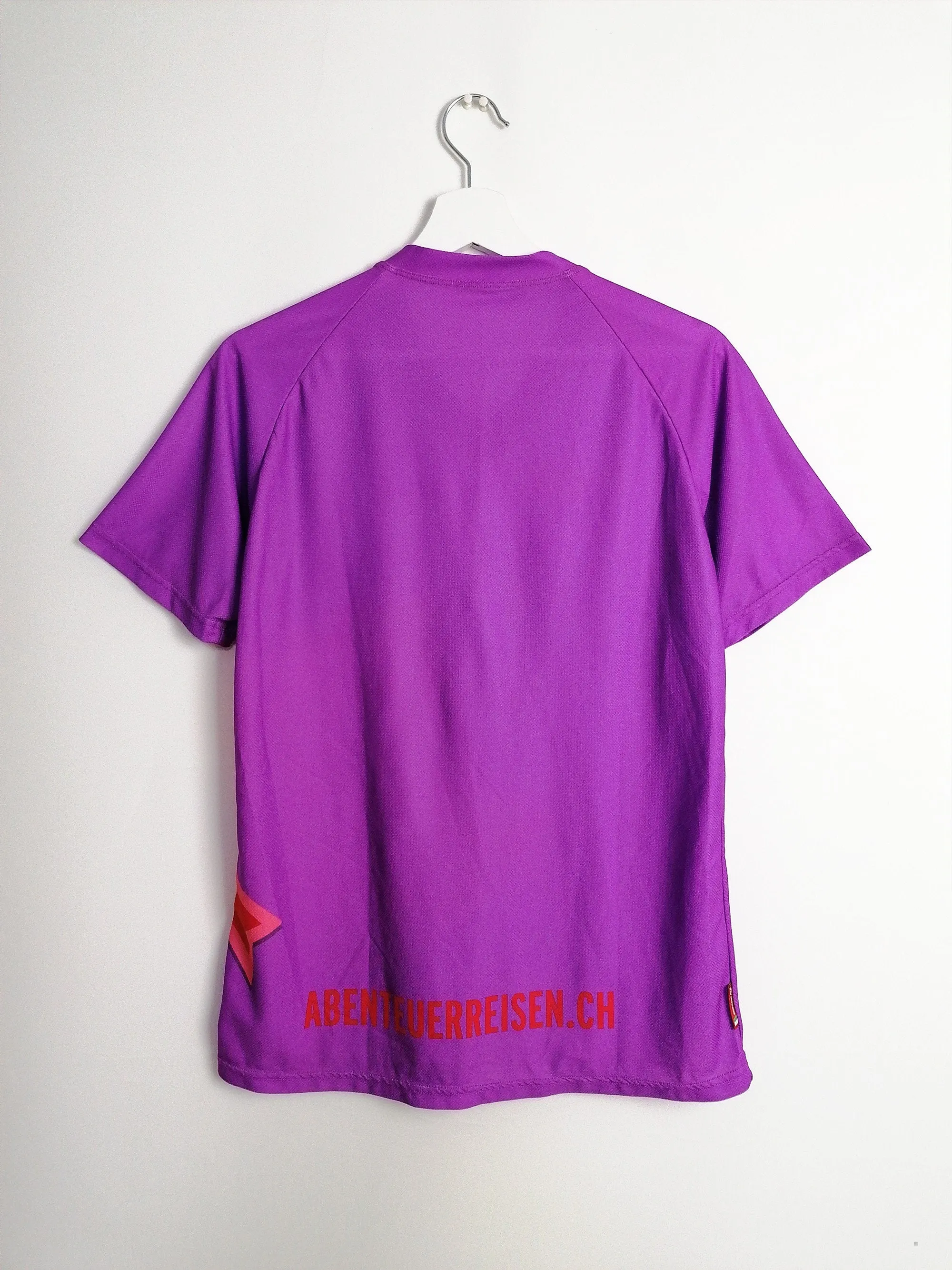 Purple Unisex Polyester Sports T-shirt Cycling Jersey