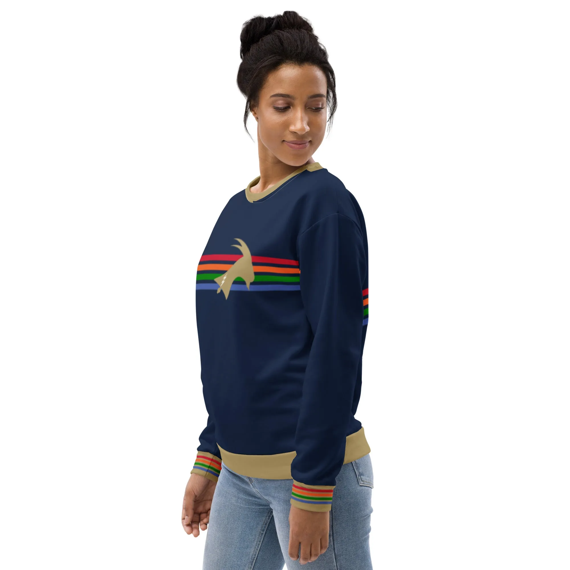 "Phillygoat Spectrum Vibes" All-Over Sweatshirt