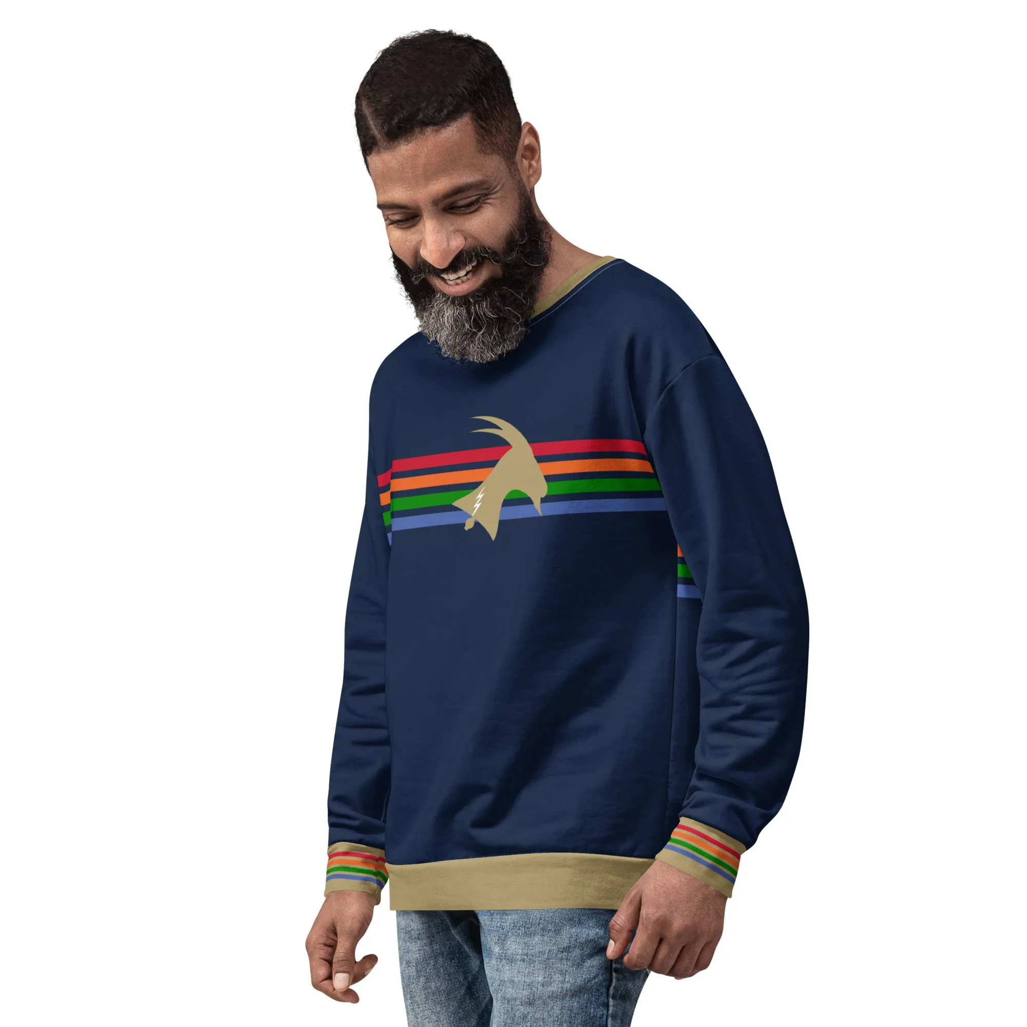 "Phillygoat Spectrum Vibes" All-Over Sweatshirt