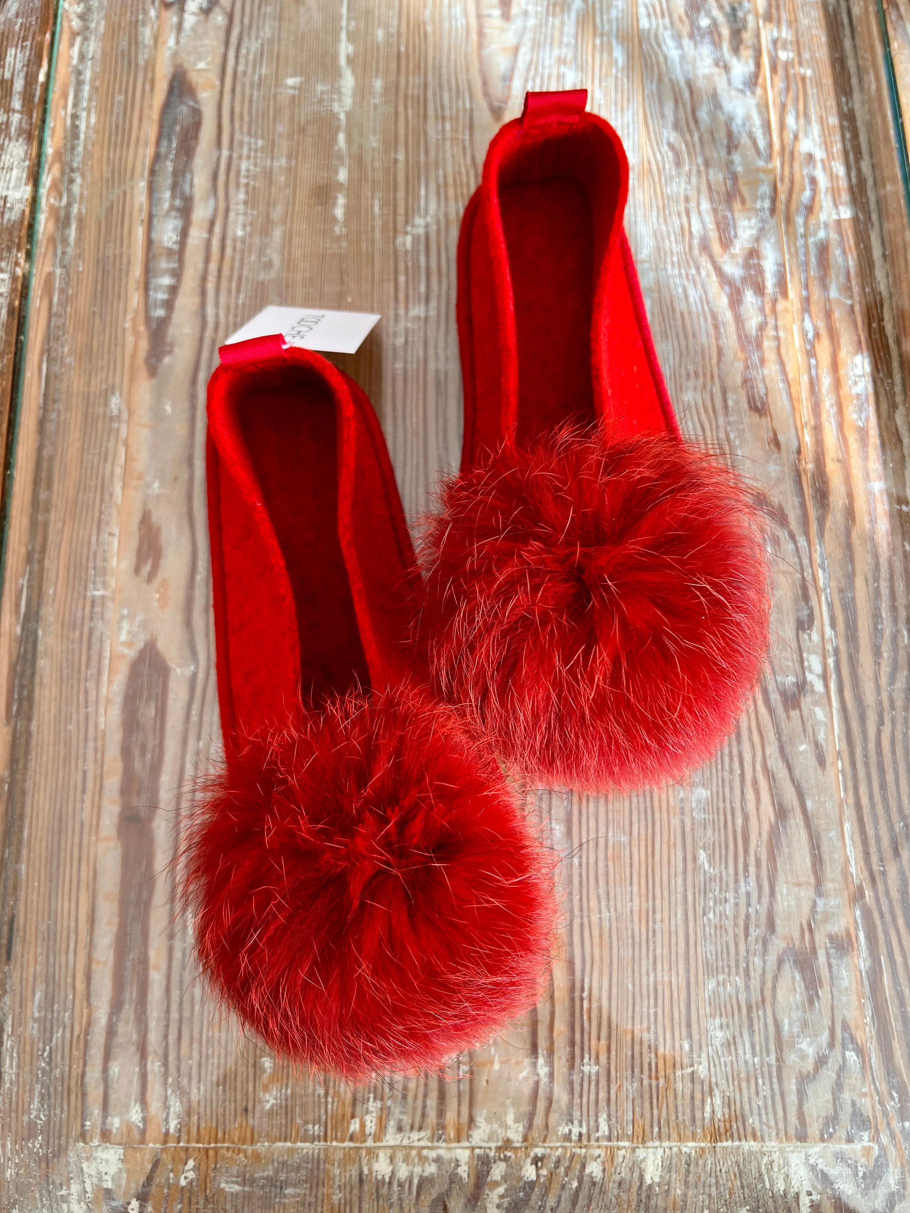 RED slippers