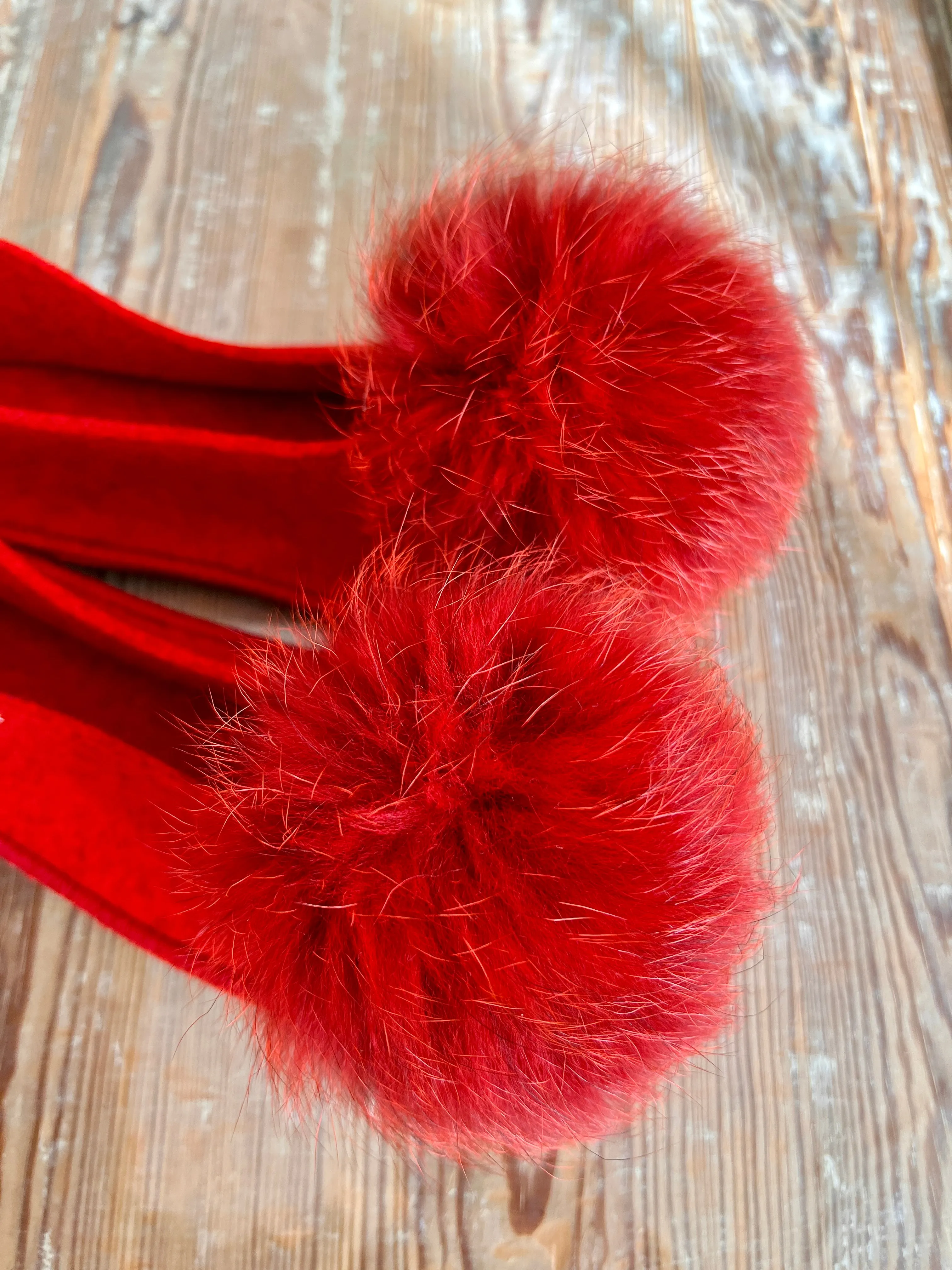 RED slippers