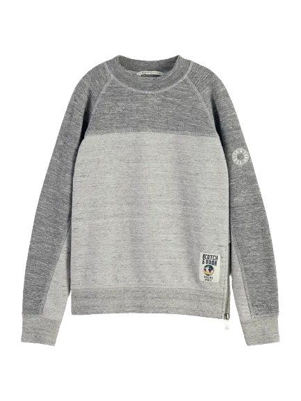 Scotch & Soda Boys Color Blocked Sweatshirt _Grey 167584-0606