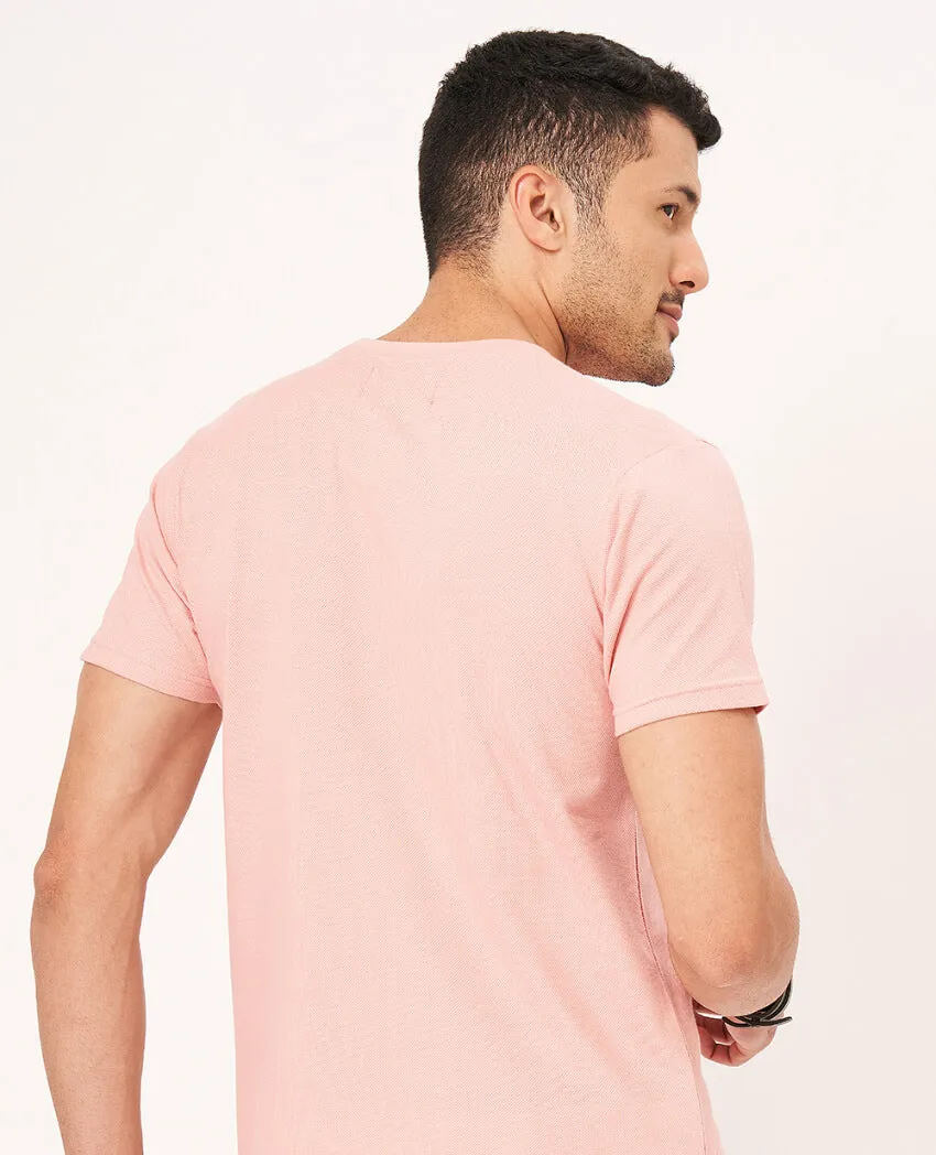 Solid Round Neck Half Sleeve T-shirt