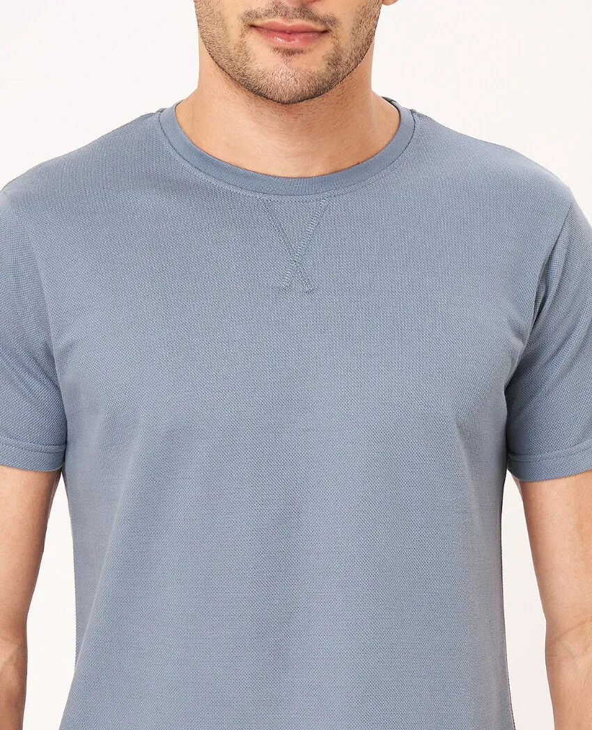 Solid Round Neck Half Sleeve T-shirt