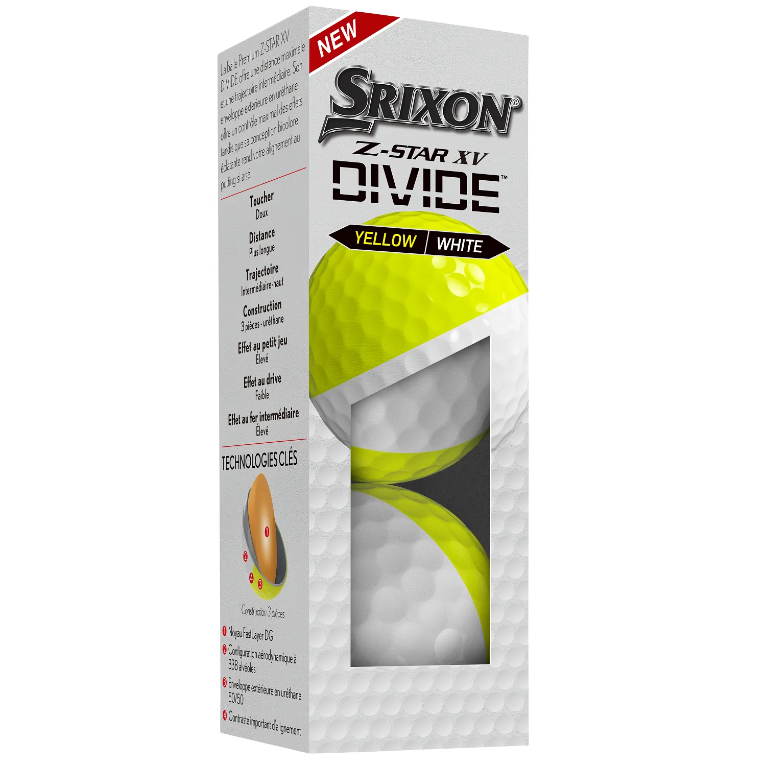 Srixon Z-Star XV Tour Divide Golf Balls - Sleeve