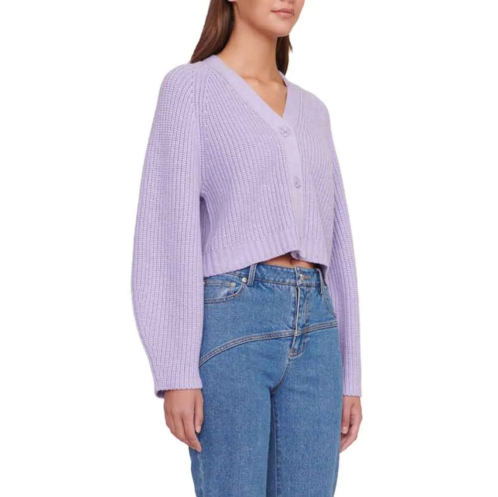 Staud Mirabel Iris Wool Cardigan Sweater