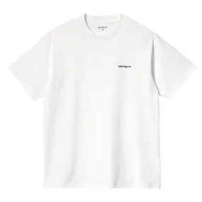 T-shirt Uomo Carhartt WIP S/S Script Embroidery Bianco