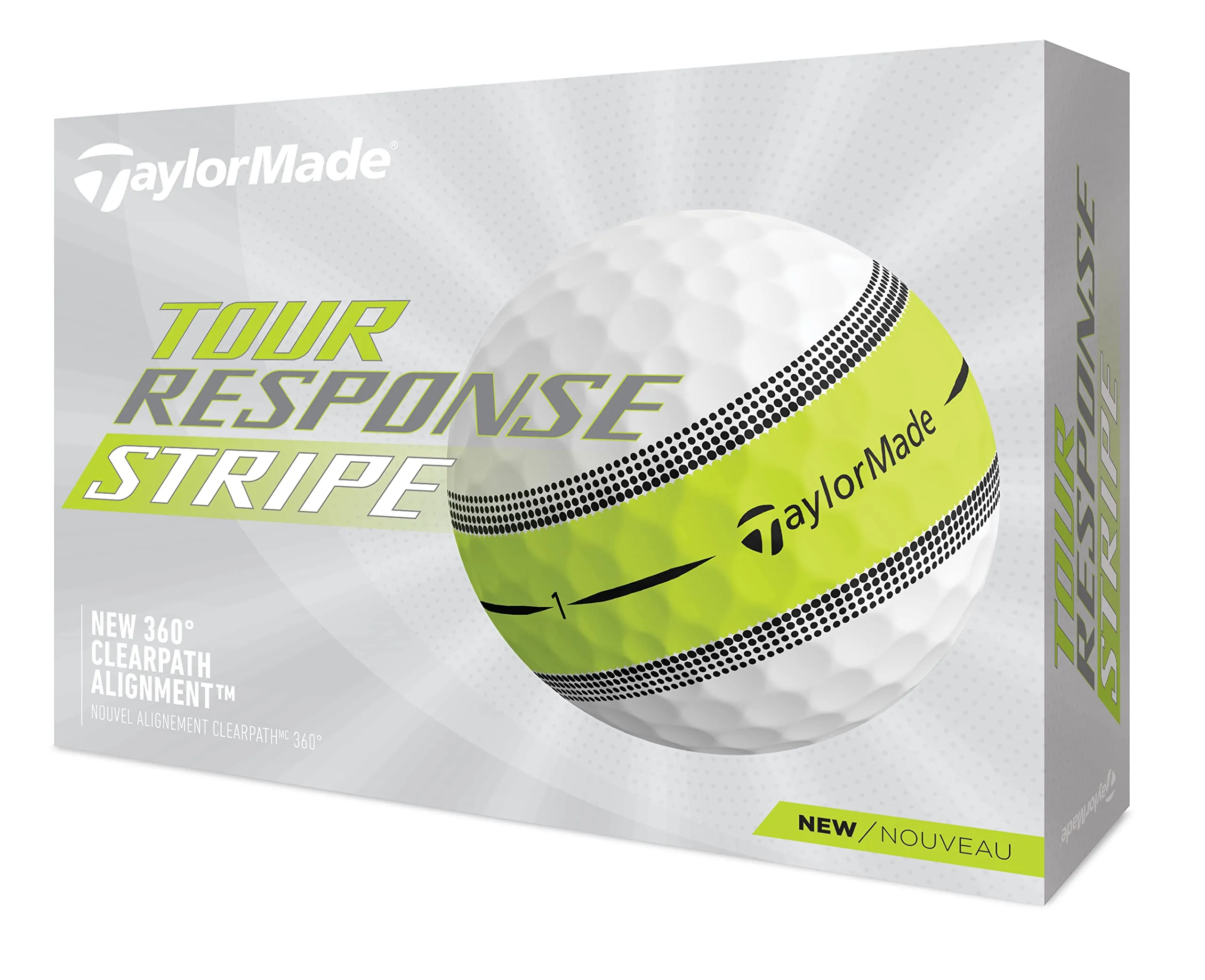 Taylormade Tour Response Stripe Golf Balls 12 Pack