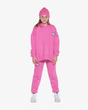 TGC Happy is Beautiful Bubblegum Pink Fleece Hood