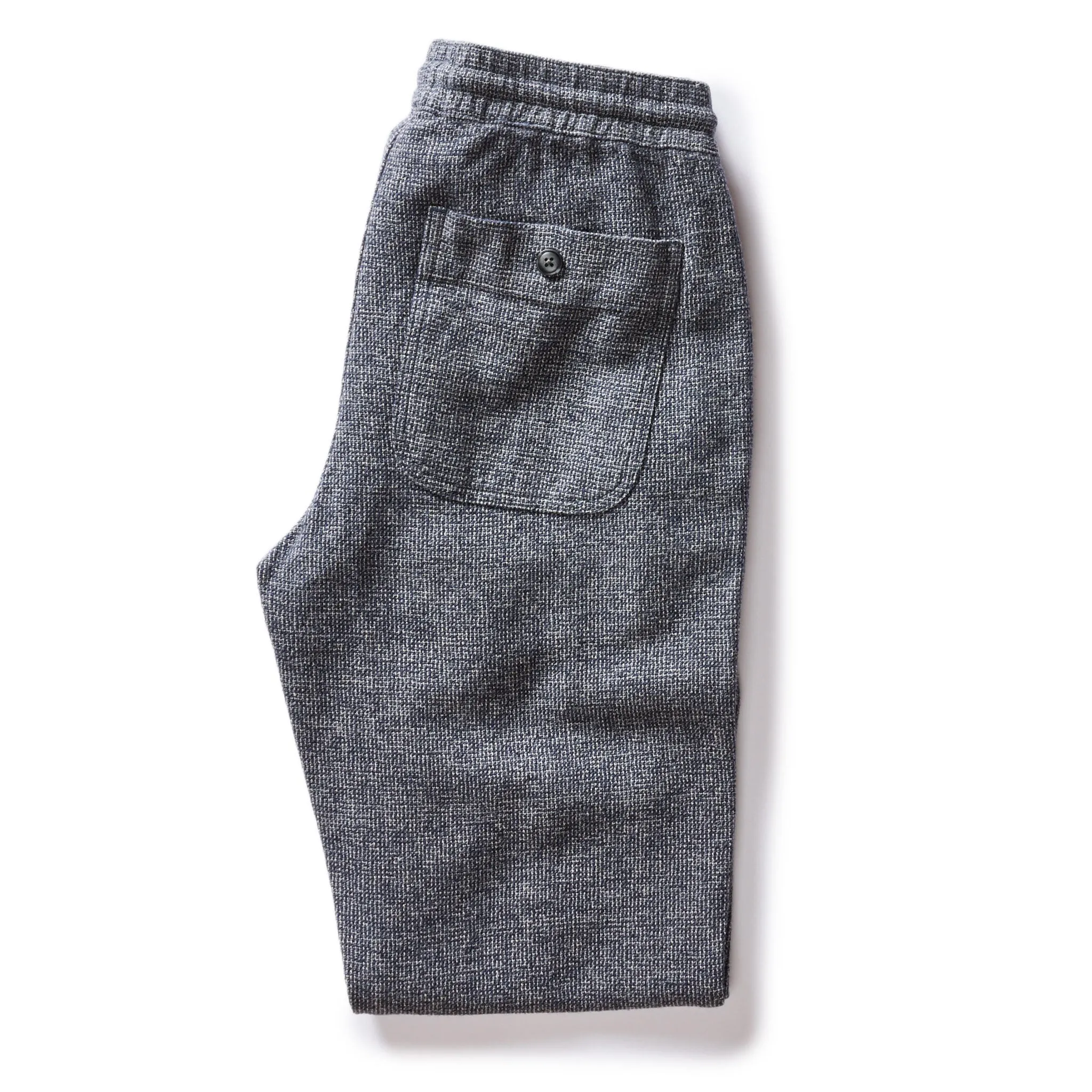 The Apres Pant in Navy Linen Tweed