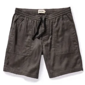 The Apres Trail Short in Granite Double Cloth