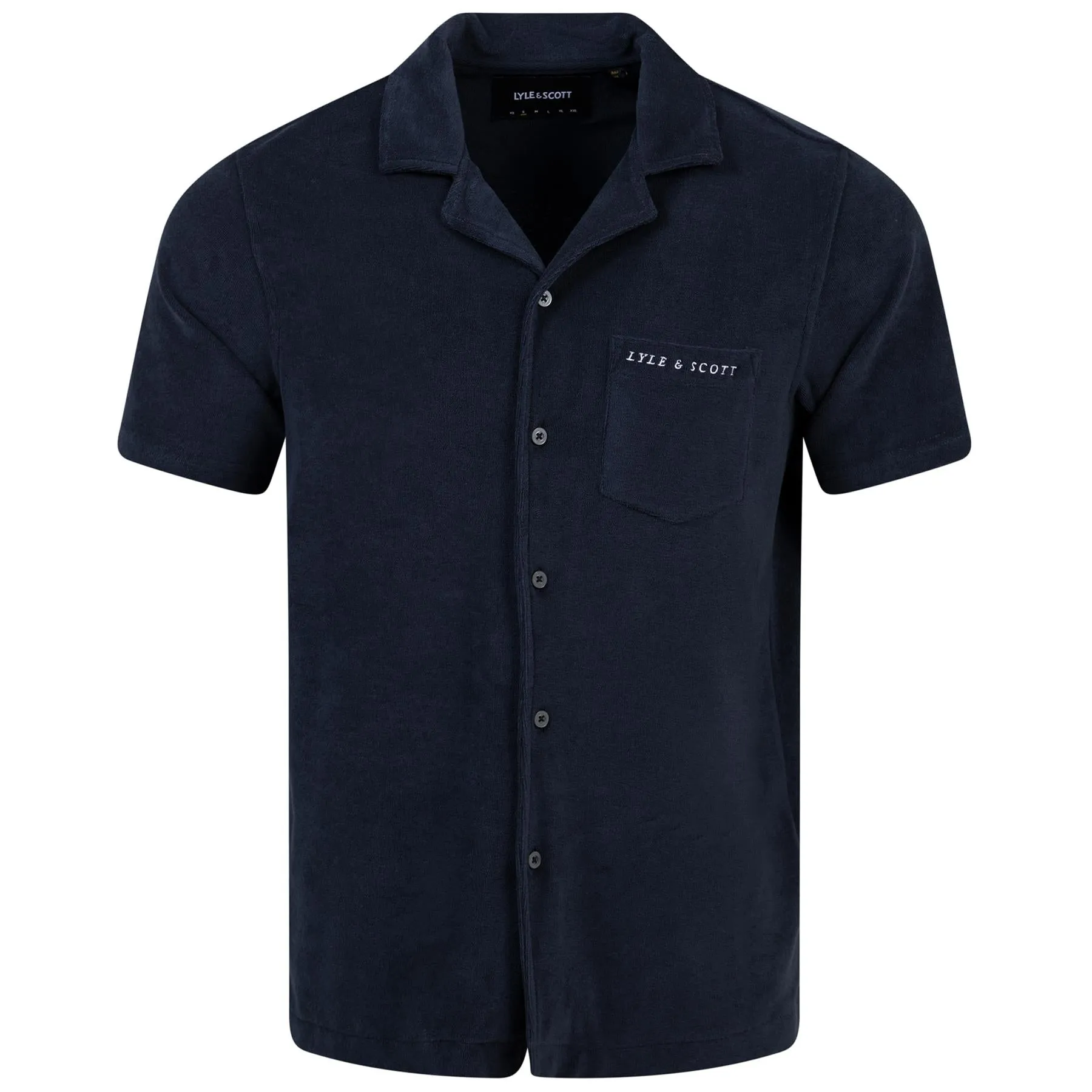 Towelling Resort Polo Shirt Dark Navy - SS24