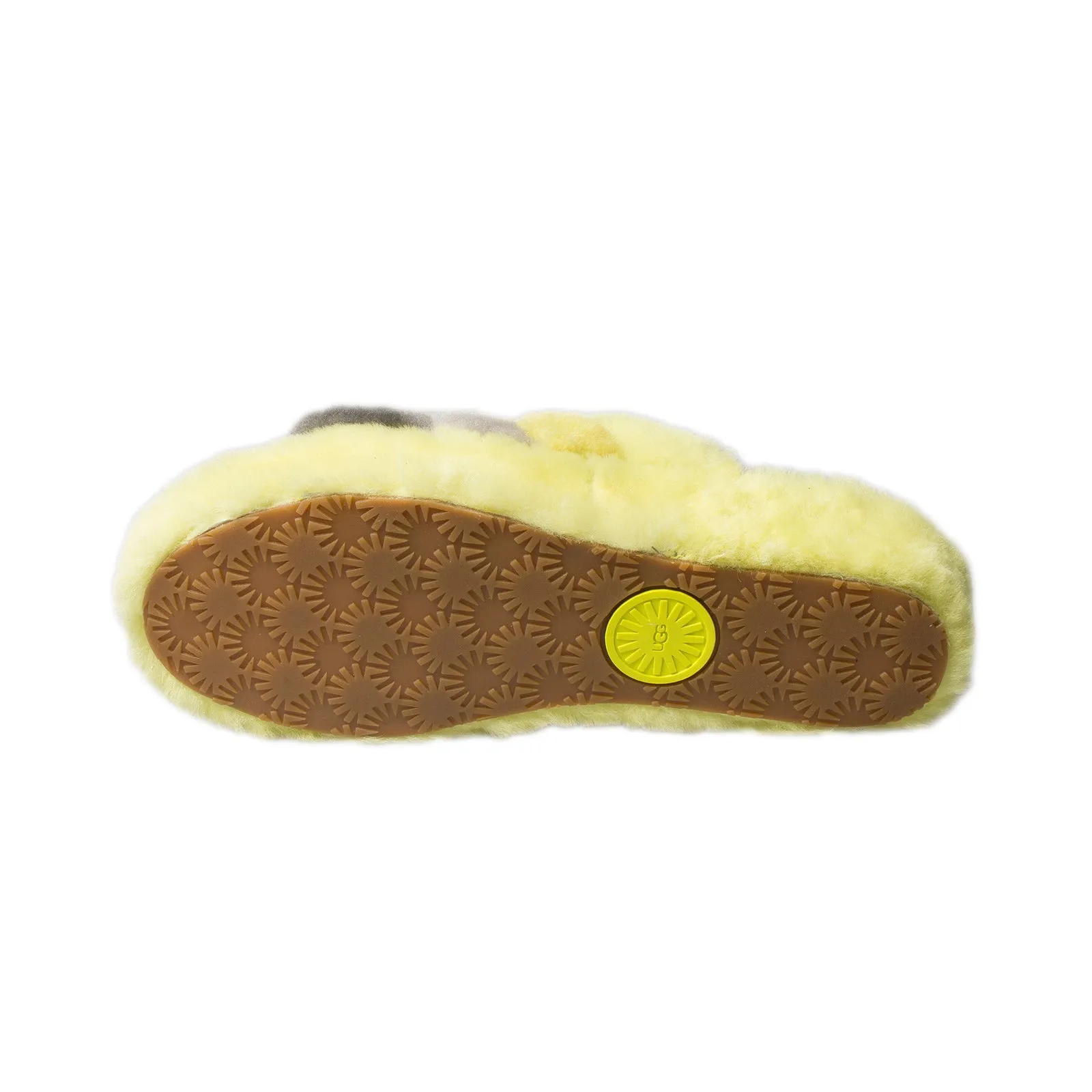 UGG Fluff Yeah Slide Sulfur Multi Slippers - Women's