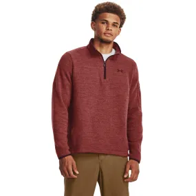 'Under Armour' Men's Specialist 1/4 Zip Pullover - Cinna Red