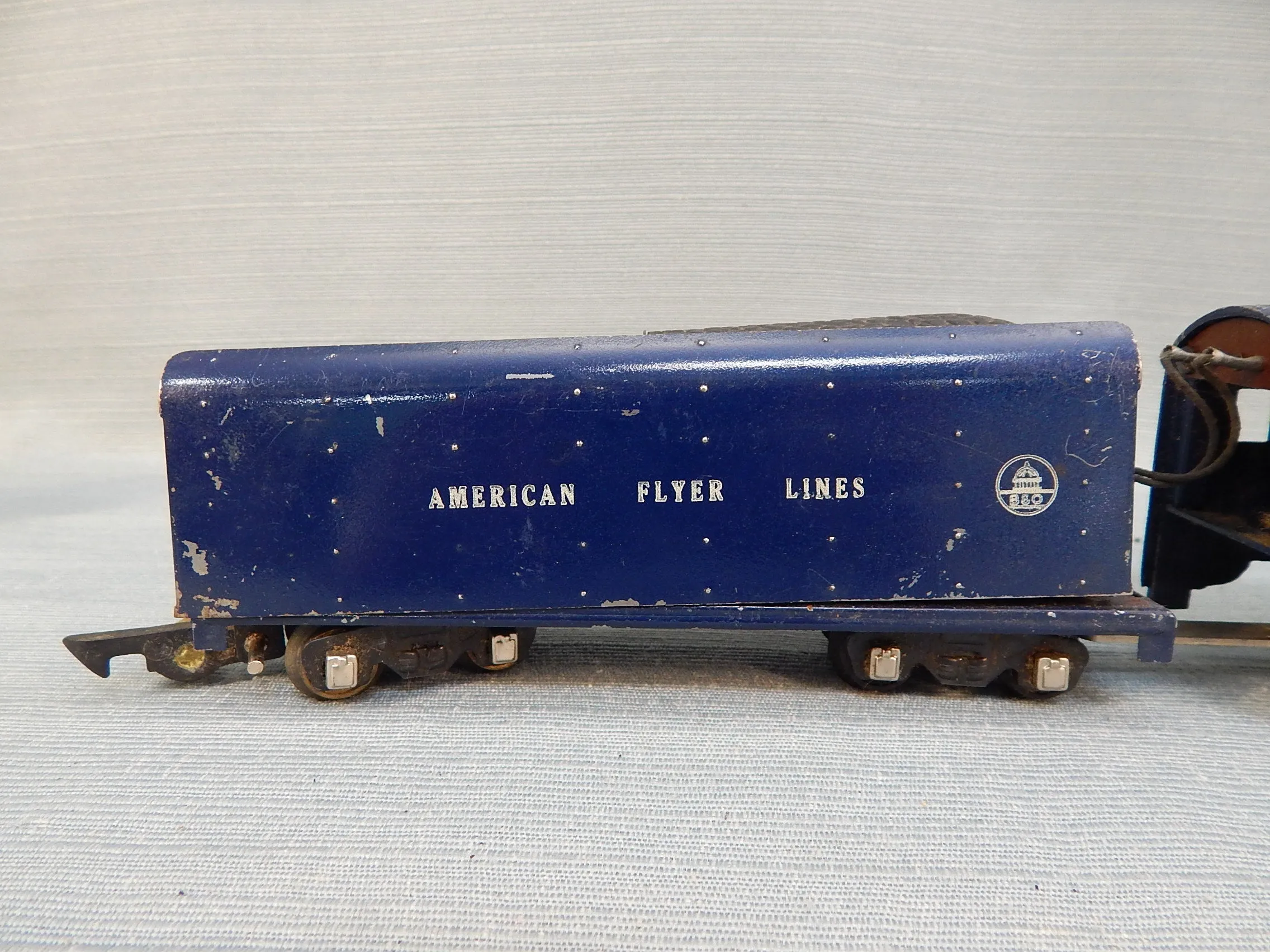 Vintage American Flyer S-Gauge Train Set - 4 Cars   More, Untested