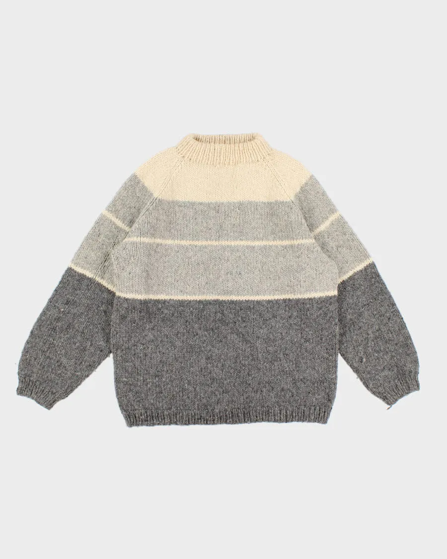 Vintage Handmade Knit Jumper - L