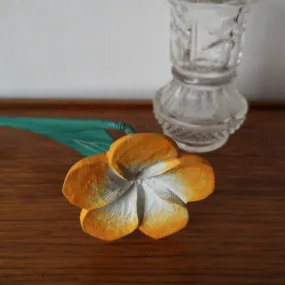 Vintage handmade wooden flower | ヴィンテージハンドメイドフラワー