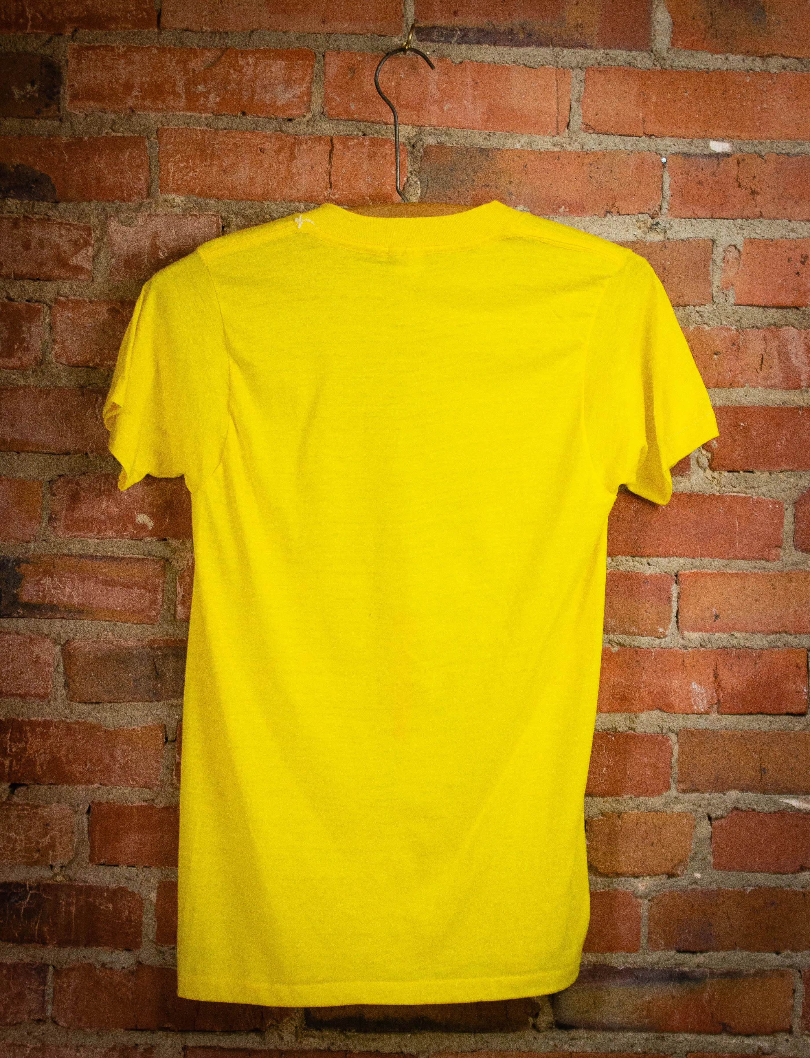 Vintage Mick Jagger Bootleg Concert T Shirt 70s Yellow XS