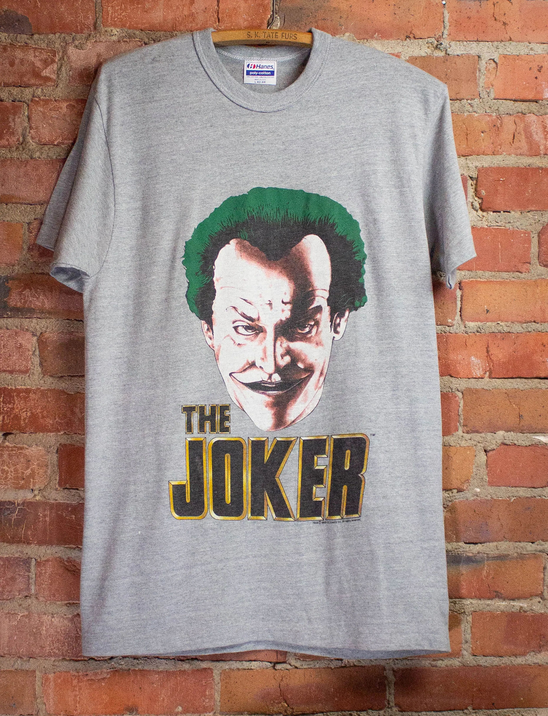 Vintage The Joker's Back Batman Graphic T-Shirt 1989 M & L