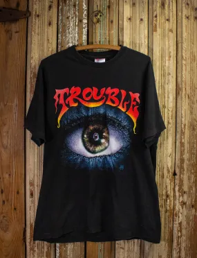 Vintage Trouble Manic Frustration Concert T Shirt 1992 Black XL